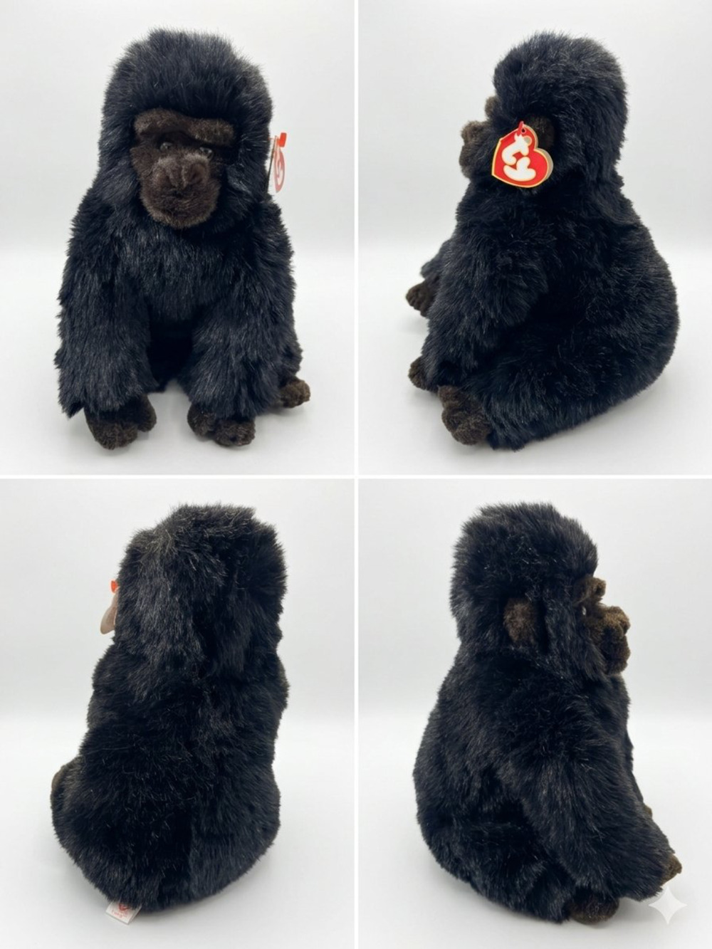Ty Beanie Baby Grande the Gorilla Plush Stuffed Animal with Tag